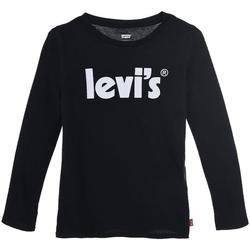 vaatteet Tytöt Lyhythihainen t-paita Levi's  Musta