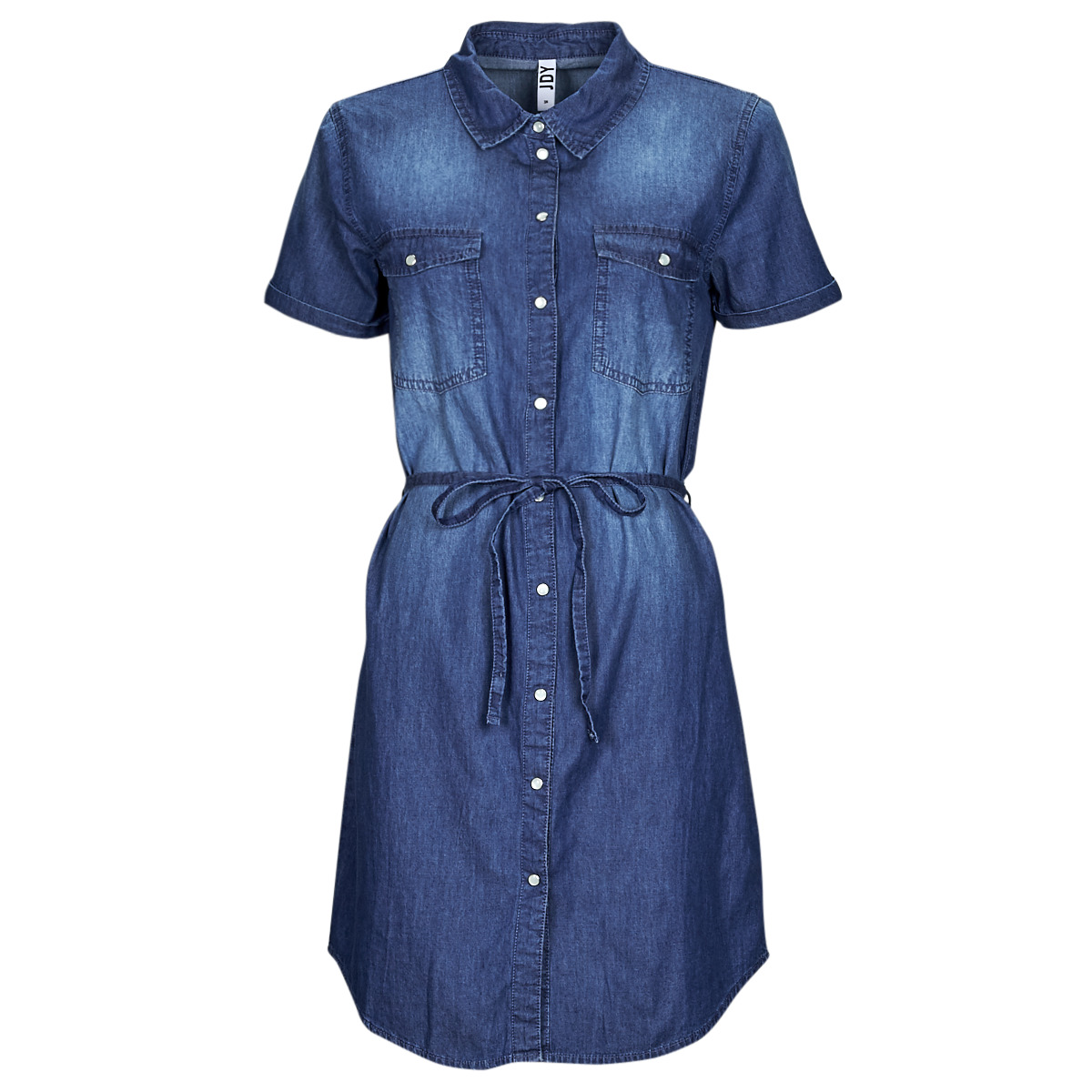 vaatteet Naiset Lyhyt mekko JDY JDYBELLA S/S SHIRT DRESS Sininen