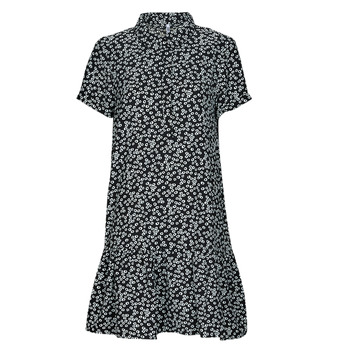 vaatteet Naiset Lyhyt mekko JDY JDYLION S/S PLACKET DRESS Musta / Valkoinen