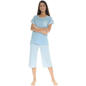vaatteet Naiset pyjamat / yöpaidat Christian Cane MARY Sininen