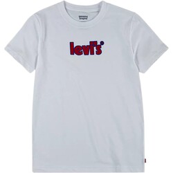 vaatteet Tytöt Lyhythihainen t-paita Levi's 195913 Valkoinen