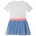 vaatteet Tytöt Lyhyt mekko Billieblush U12800-10P Valkoinen / Sininen