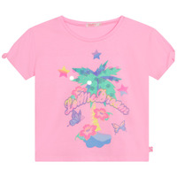 vaatteet Tytöt Lyhythihainen t-paita Billieblush U15B14-462 Vaaleanpunainen