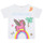 vaatteet Tytöt Lyhythihainen t-paita Billieblush U15B02-10P Valkoinen / Vaaleanpunainen