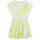 vaatteet Tytöt Lyhyt mekko Billieblush U12806-549 Keltainen / Valkoinen