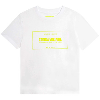 vaatteet Pojat Lyhythihainen t-paita Zadig & Voltaire X25355-N05-J Valkoinen