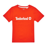 vaatteet Pojat Lyhythihainen t-paita Timberland T25T77 Punainen