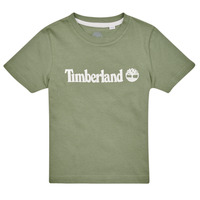 vaatteet Pojat Lyhythihainen t-paita Timberland T25T77 Khaki
