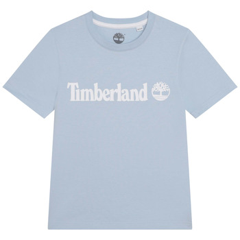 vaatteet Pojat Lyhythihainen t-paita Timberland T25T77 Sininen / Clear