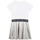 vaatteet Tytöt Lyhyt mekko MICHAEL Michael Kors R12161-M31-C Valkoinen / Hopea