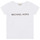 vaatteet Tytöt Lyhythihainen t-paita MICHAEL Michael Kors R15164-10P-C Valkoinen
