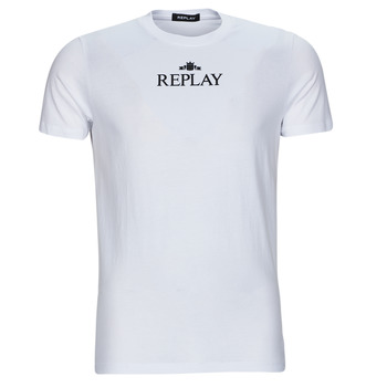 vaatteet Miehet Lyhythihainen t-paita Replay M6473 Valkoinen