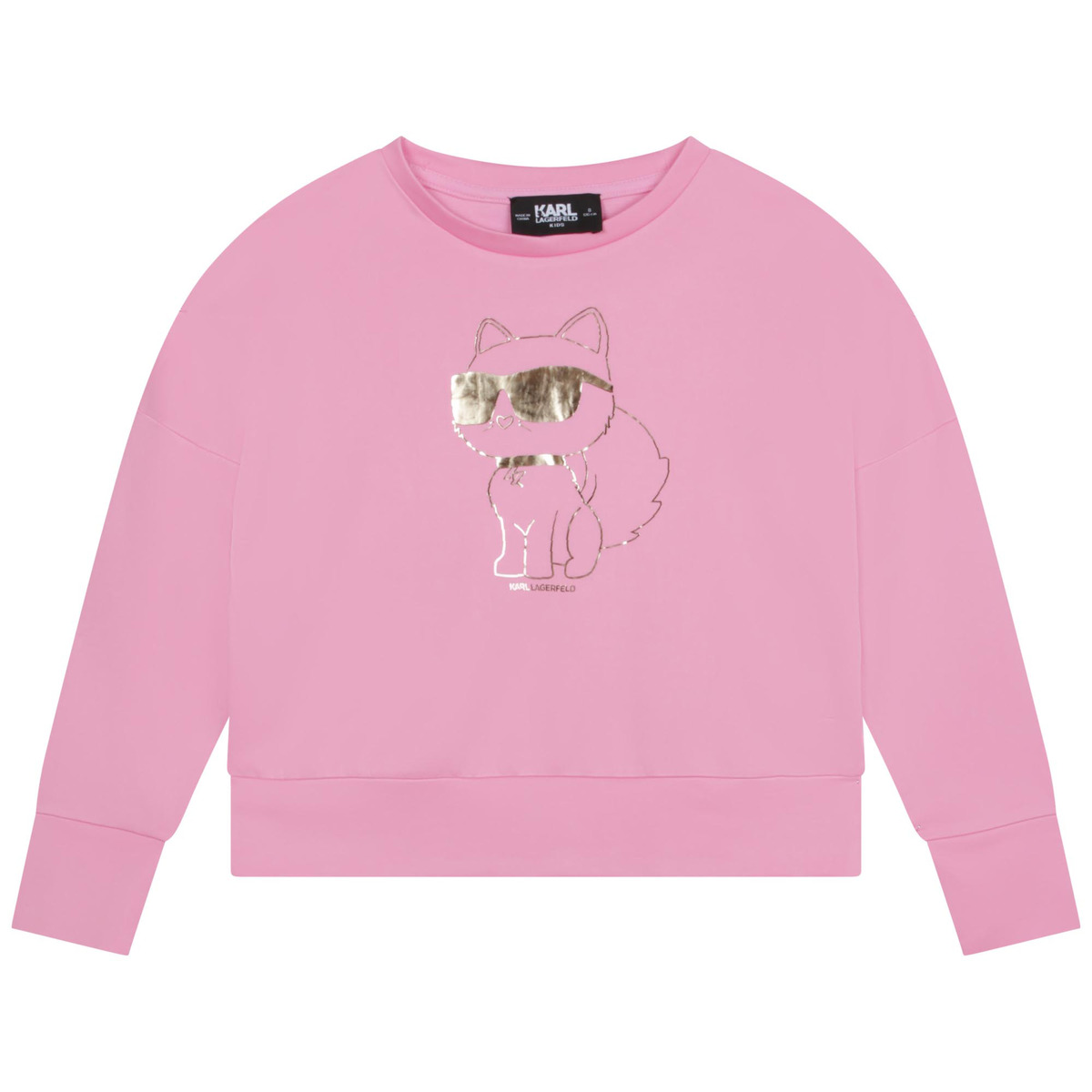 vaatteet Tytöt Svetari Karl Lagerfeld Z15425-465-C Vaaleanpunainen