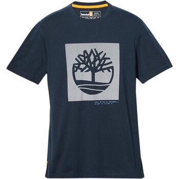 vaatteet Miehet Lyhythihainen t-paita Timberland 196292 Laivastonsininen