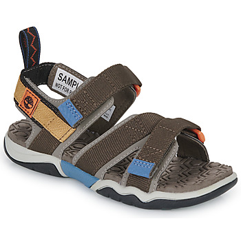 kengät Pojat Sandaalit ja avokkaat Timberland ADVENTURE SEEKER SANDAL Ruskea / Beige / Sininen