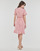 vaatteet Naiset Lyhyt mekko Only ONLOLIVIA S/S WRAP DRESS Vaaleanpunainen