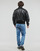vaatteet Miehet Pusakka Calvin Klein Jeans FAUX LEATHER BOMBER JACKET Musta