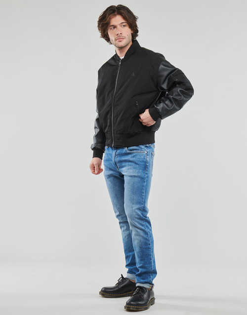 Calvin Klein Jeans FAUX LEATHER BOMBER JACKET