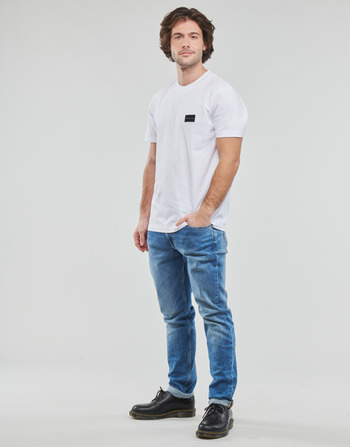 Calvin Klein Jeans SHRUNKEN BADGE TEE Valkoinen
