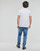 vaatteet Miehet Lyhythihainen t-paita Calvin Klein Jeans SHRUNKEN BADGE TEE Valkoinen
