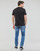 vaatteet Miehet Lyhythihainen t-paita Calvin Klein Jeans LOGO TAPE TEE Musta