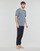 vaatteet Miehet Lyhythihainen t-paita Calvin Klein Jeans S/S CREW NECK Sininen