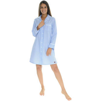 vaatteet Naiset pyjamat / yöpaidat Le Pyjama Français STEPHANOISE Sininen