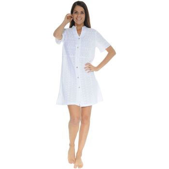 vaatteet Naiset pyjamat / yöpaidat Pilus OSCARINE Valkoinen