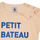 vaatteet Lapset Lyhythihainen t-paita Petit Bateau FAON Beige / Sininen