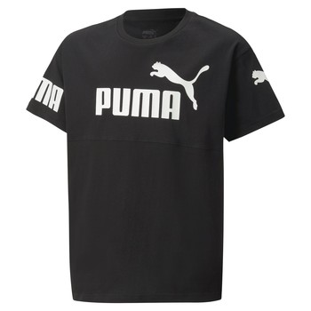 vaatteet Pojat Lyhythihainen t-paita Puma PUMA POWER Musta