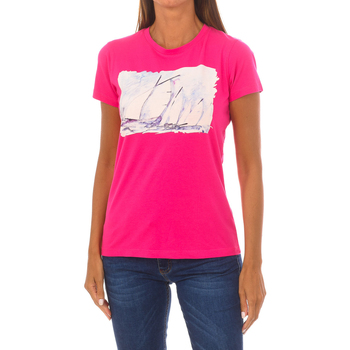 vaatteet Naiset Lyhythihainen t-paita Galvanni GLVSW1129501-CHILIPEPPER Vaaleanpunainen