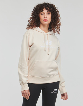vaatteet Naiset Svetari New Balance Essentials Stacked Logo Hoodie Beige