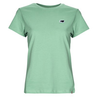 vaatteet Naiset Lyhythihainen t-paita New Balance Small Logo Tee Vihreä