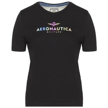 vaatteet Naiset Lyhythihainen t-paita Aeronautica Militare TS2031DJ4960101 Musta