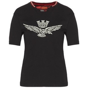 vaatteet Naiset Lyhythihainen t-paita Aeronautica Militare TS2034DJ4960101 Musta
