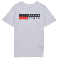 vaatteet Pojat Lyhythihainen t-paita Jack & Jones JJECORP LOGO TEE Valkoinen
