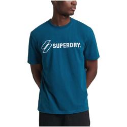 vaatteet Miehet Lyhythihainen t-paita Superdry  Sininen