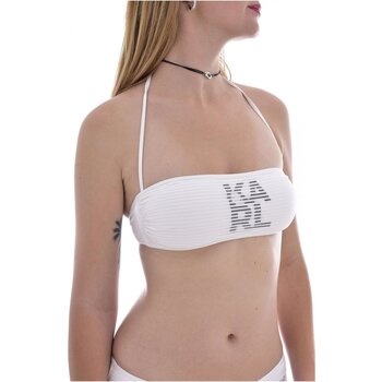 vaatteet Naiset Yksiosainen uimapuku Karl Lagerfeld KL22WTP17 Valkoinen