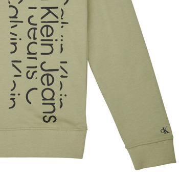 Calvin Klein Jeans REPEAT INSTITUTIONAL LOGO HOODIE Khaki