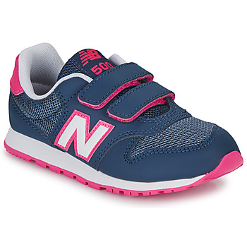 kengät Tytöt Matalavartiset tennarit New Balance 500 Sininen / Vaaleanpunainen