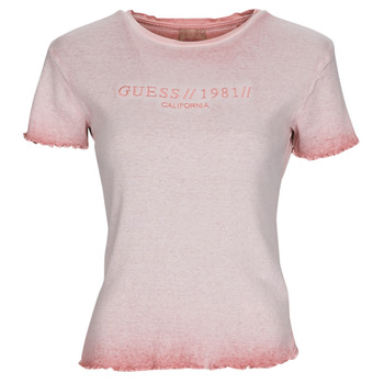 vaatteet Naiset Lyhythihainen t-paita Guess SS CN EDURNE TEE Vaaleanpunainen