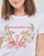 vaatteet Naiset Lyhythihainen t-paita Guess SS CN TRIANGLE FLOWERS TEE Valkoinen