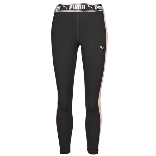 vaatteet Naiset Legginsit Puma TRAIN STRONG FASHION COLORBLOCK TIGHT Musta / Vaaleanpunainen