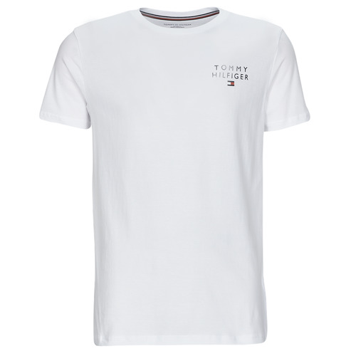 vaatteet Miehet Lyhythihainen t-paita Tommy Hilfiger CN SS TEE LOGO Valkoinen