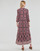 vaatteet Naiset Pitkä mekko Ikks BW30015 Vaaleanpunainen