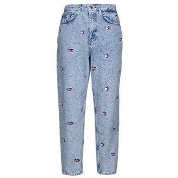 vaatteet Naiset Mom farkut Tommy Jeans MOM JEAN UHR TPRD AG7019 Sininen