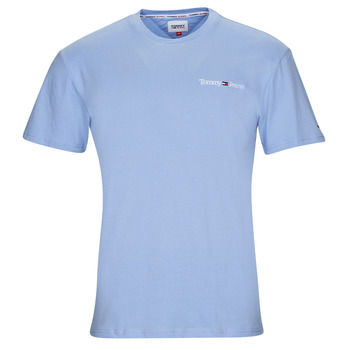 vaatteet Miehet Lyhythihainen t-paita Tommy Jeans TJM CLSC LINEAR CHEST TEE Sininen / Taivaansininen