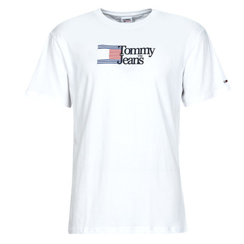 vaatteet Miehet Lyhythihainen t-paita Tommy Jeans TJM CLSC RWB CHEST LOGO TEE Valkoinen