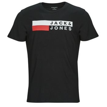 vaatteet Miehet Lyhythihainen t-paita Jack & Jones JJECORP LOGO TEE SS O-NECK Musta