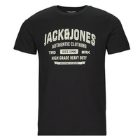 vaatteet Miehet Lyhythihainen t-paita Jack & Jones JJEJEANS TEE SS O-NECK Musta